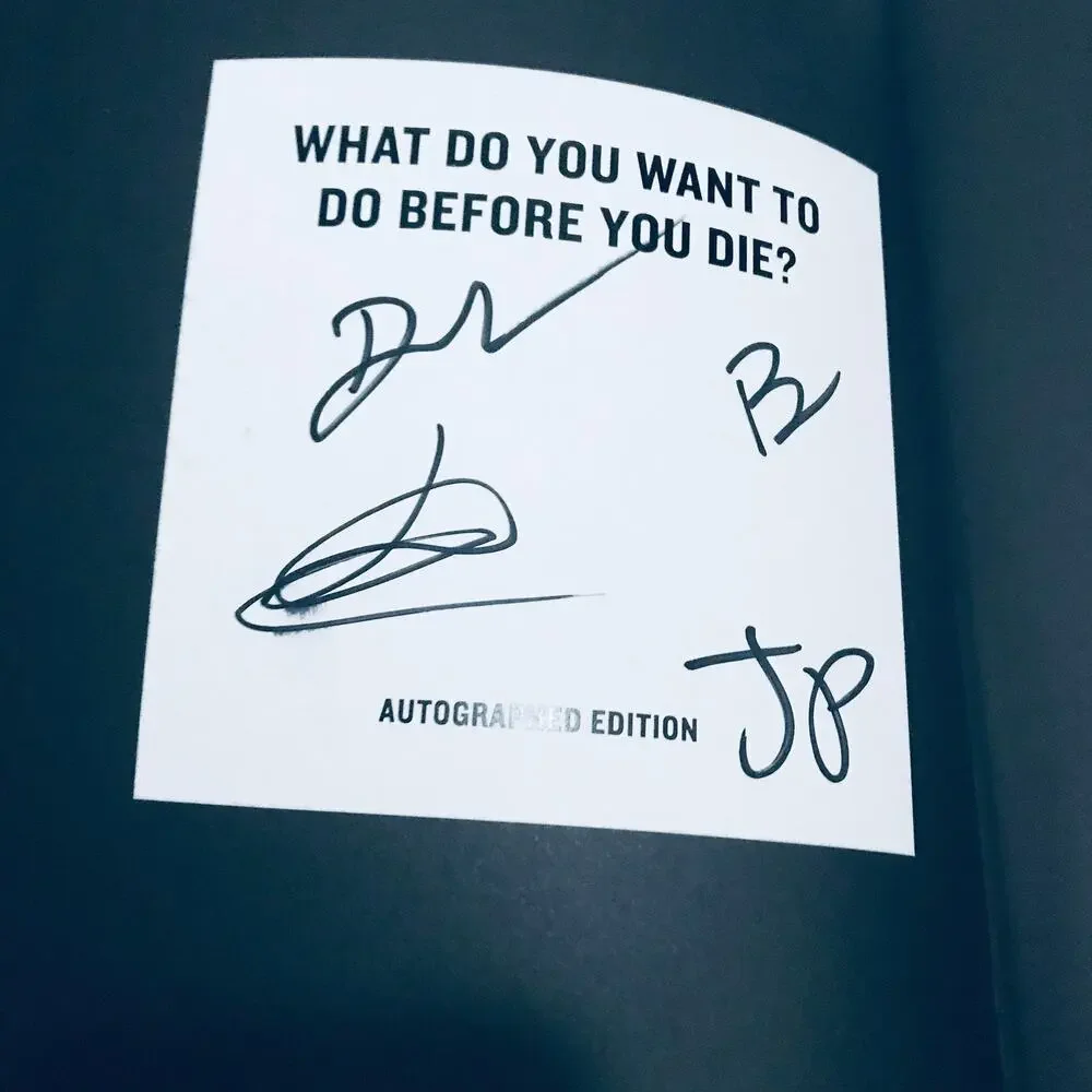 What do you want to do before you die book